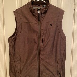 Men's Sleeveless Brown Jacket